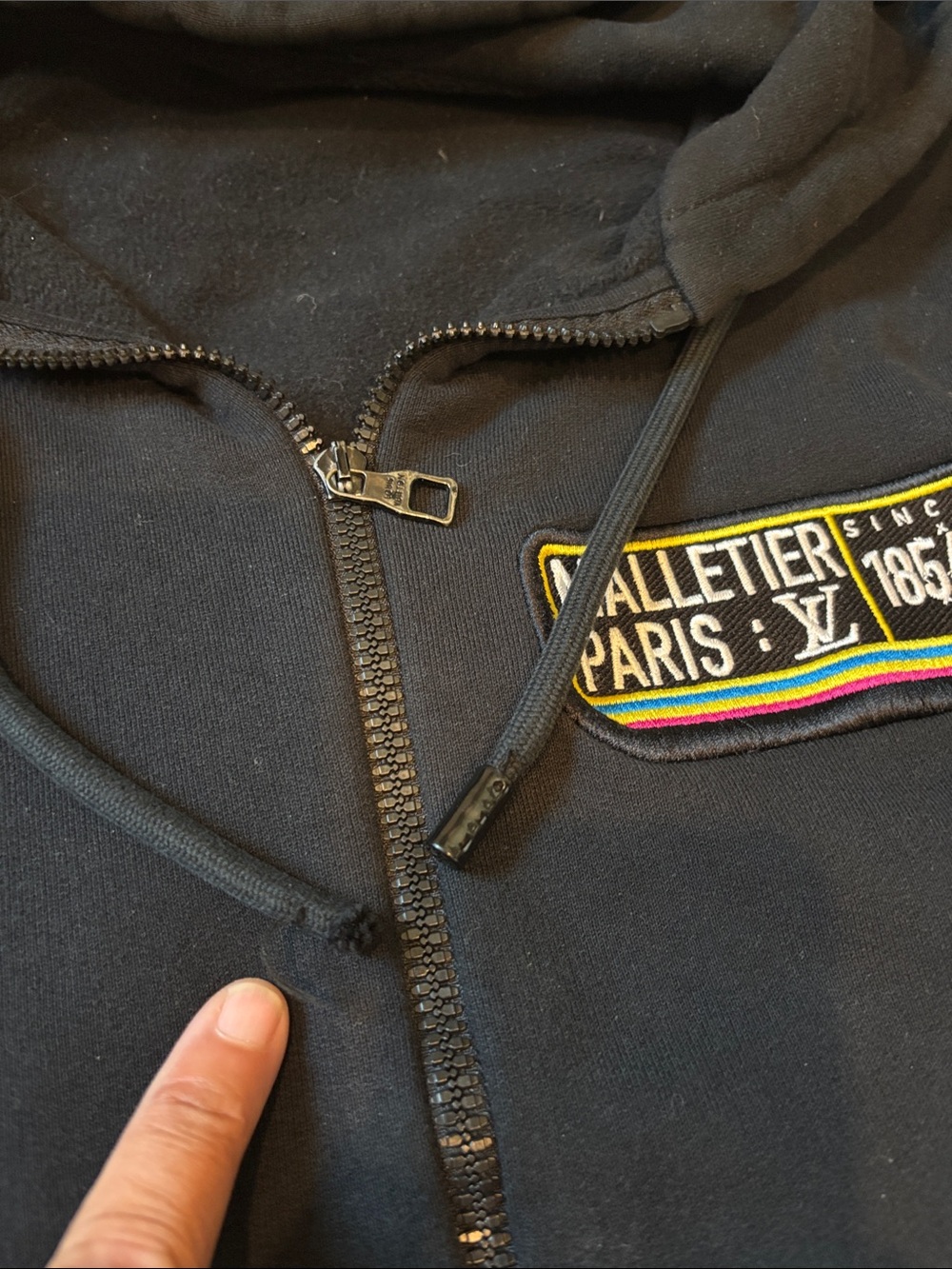 AUTH Louis Vuitton 2023 Jazz Multi Logo Zip Hoodie, Good Used Condition, M - Picture 10 of 15